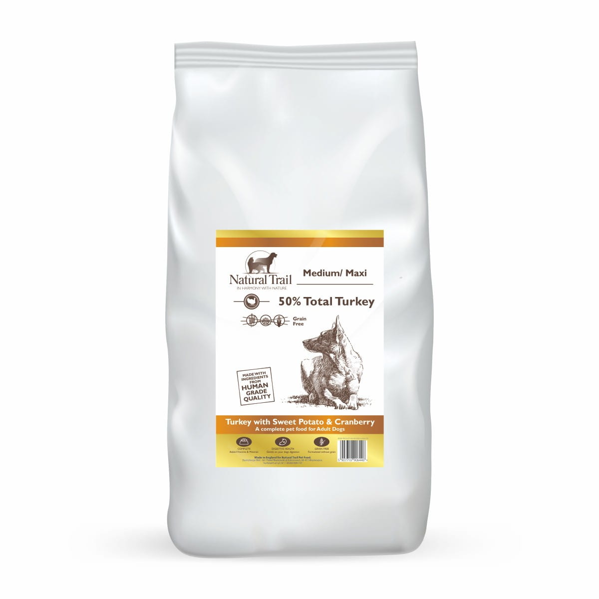 Natural Trail Grain Free indyk adult średnie rasy 2 kg