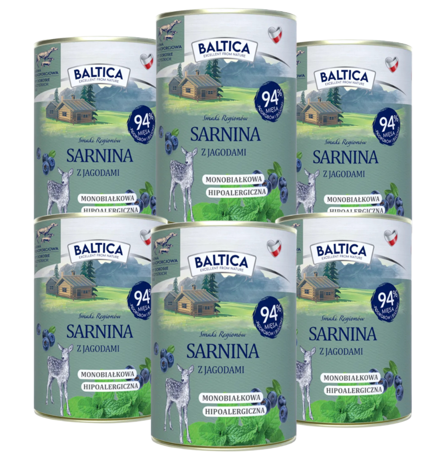 Baltica Smaki Regionów sarna adult 400 g × 6