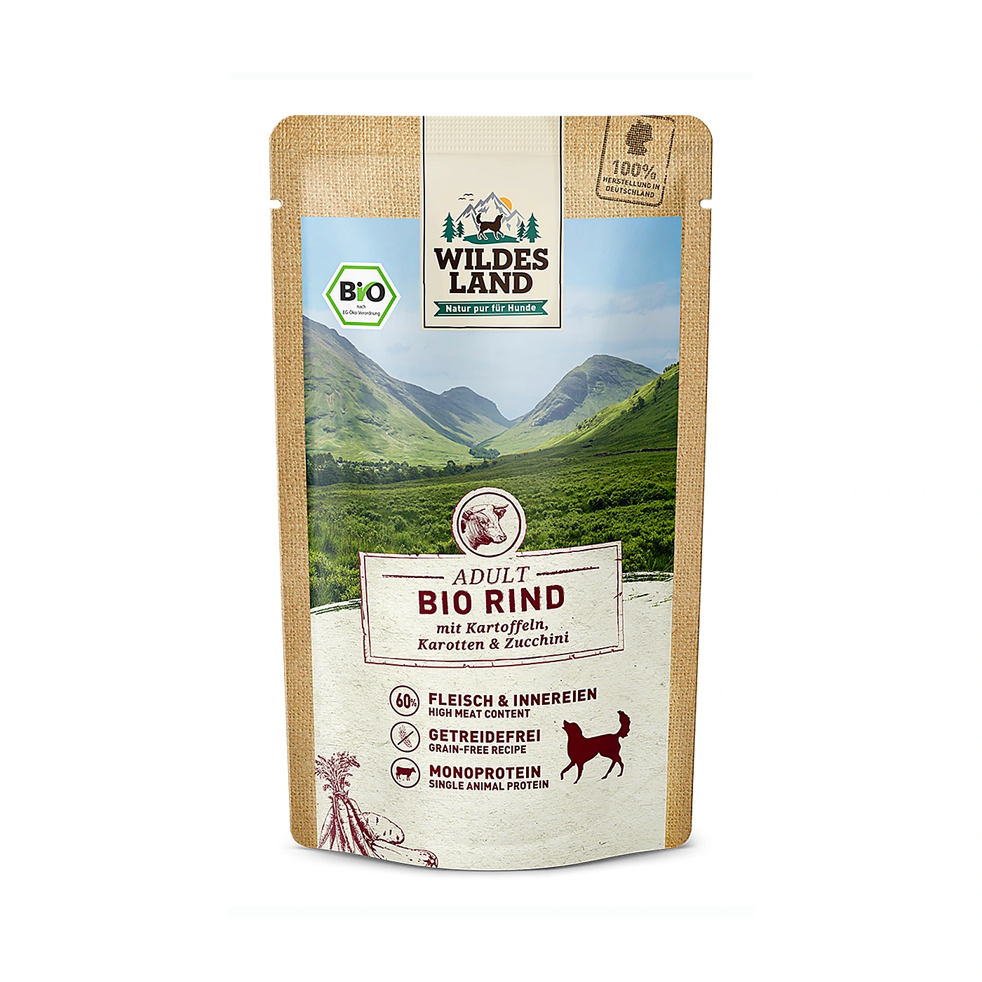 Wildes Land Bio wołowina adult 125 g
