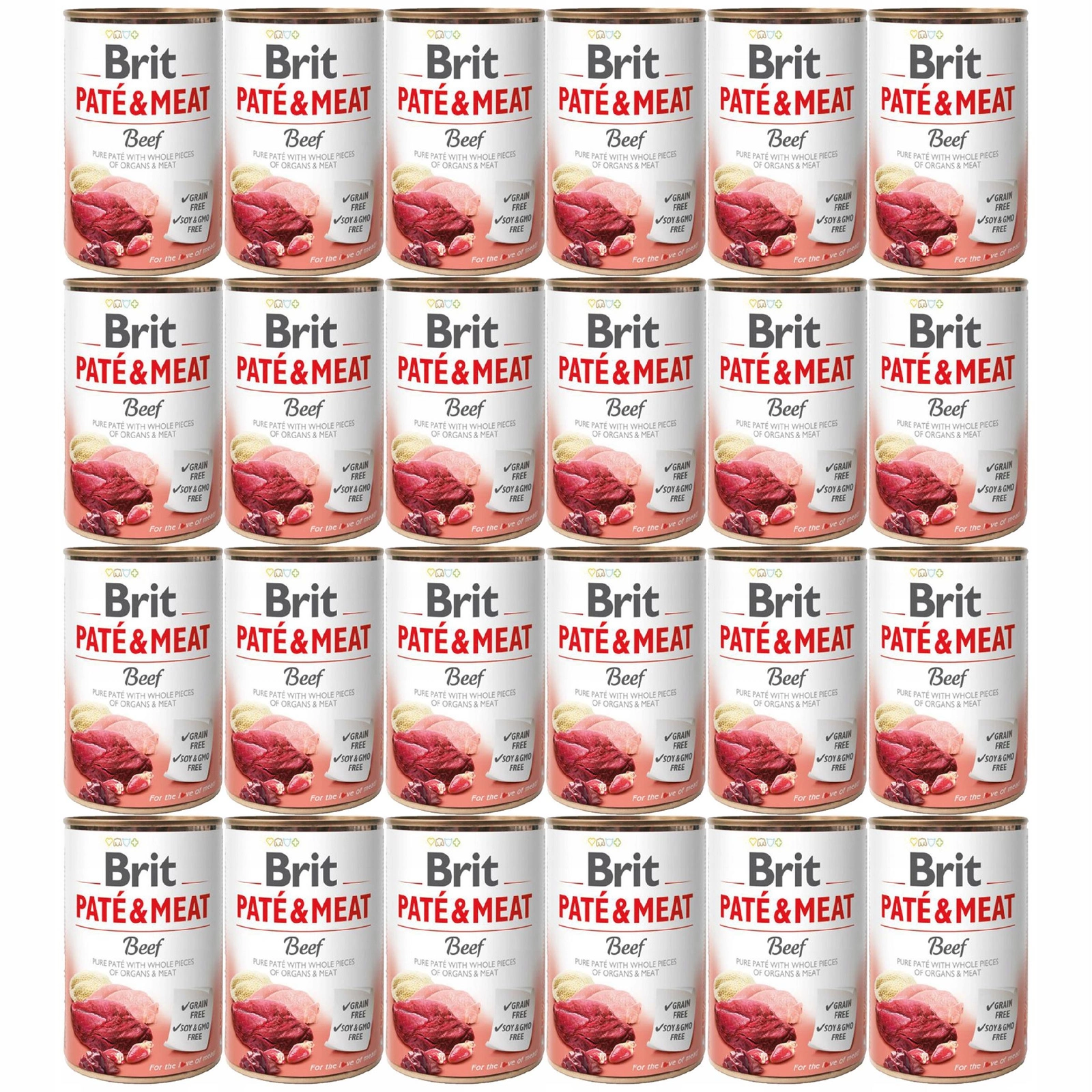 Brit Pate & Meat wołowina adult 400 g × 24