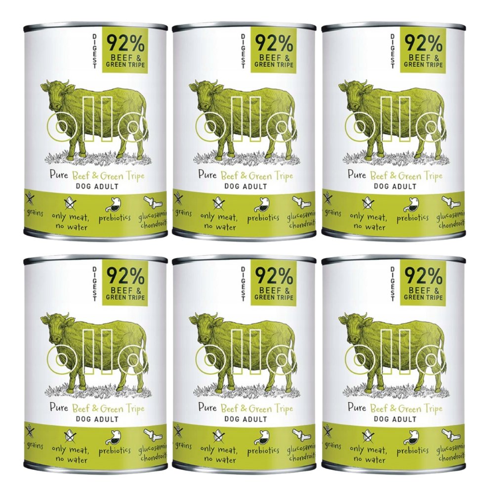 Ollo Pure wołowina, żwacze 400 g × 6