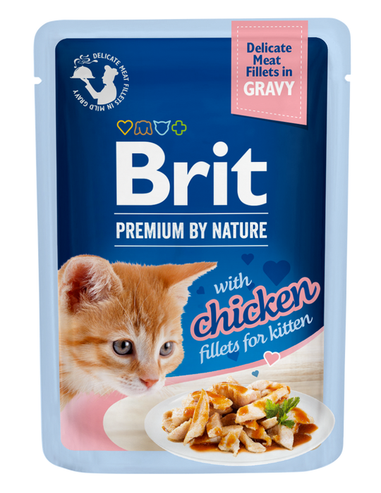 Brit Premium Cat kurczak kitten 85 g