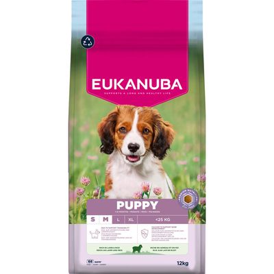 Eukanuba Premium Nutrition jagnięcina puppy małe, średnie rasy 12 kg × 2