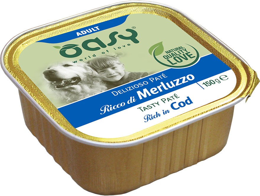 Oasy Tasty Pate dorsz adult 150 g