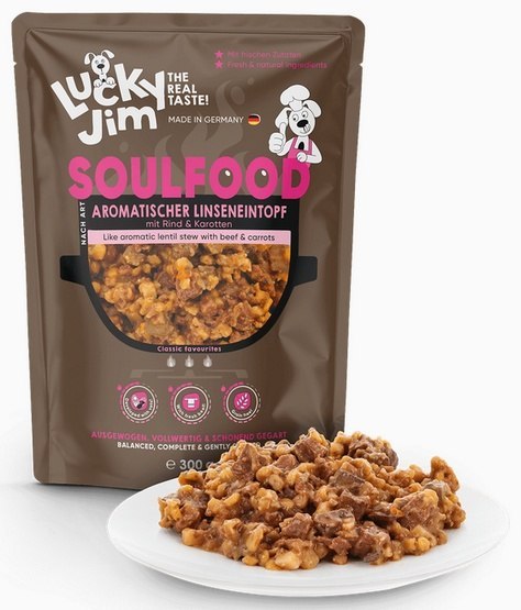 Lucky Jim SoulFood wołowina z soczewicą adult 300 g