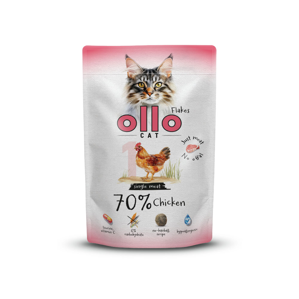 Ollo Hairball kurczak w bulionie 85 g
