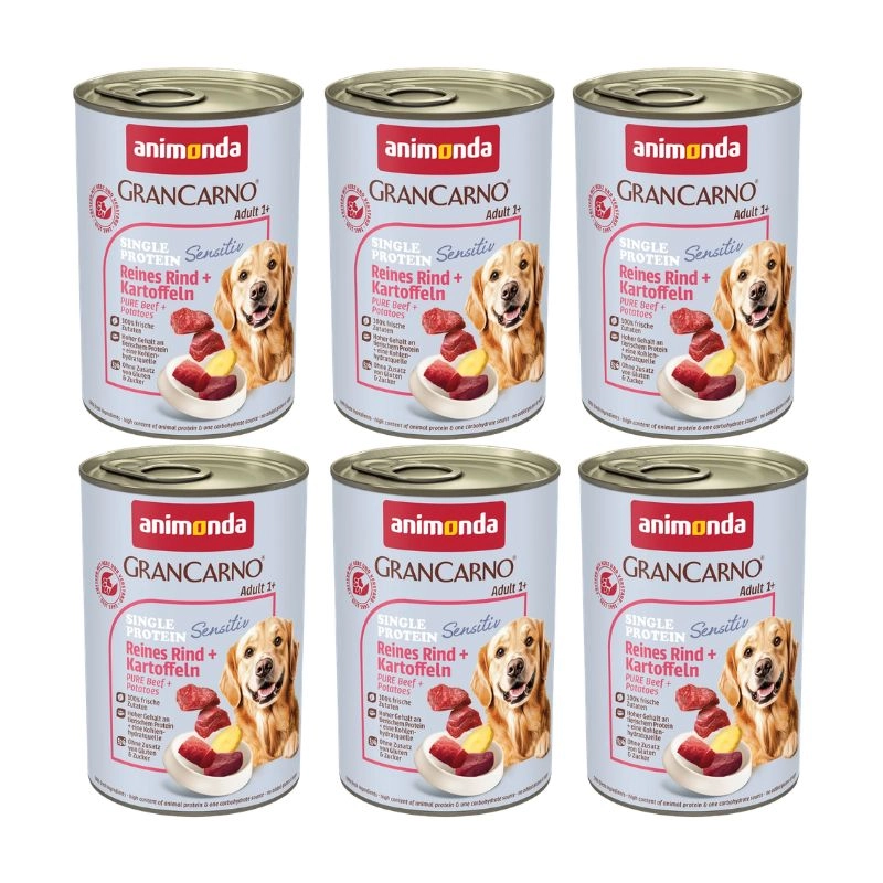 Animonda GranCarno Sensitiv wołowina z ziemniakami adult 400 g × 6