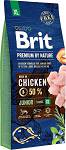 Brit Premium by Nature kurczak junior bardzo duże rasy 15 kg × 2