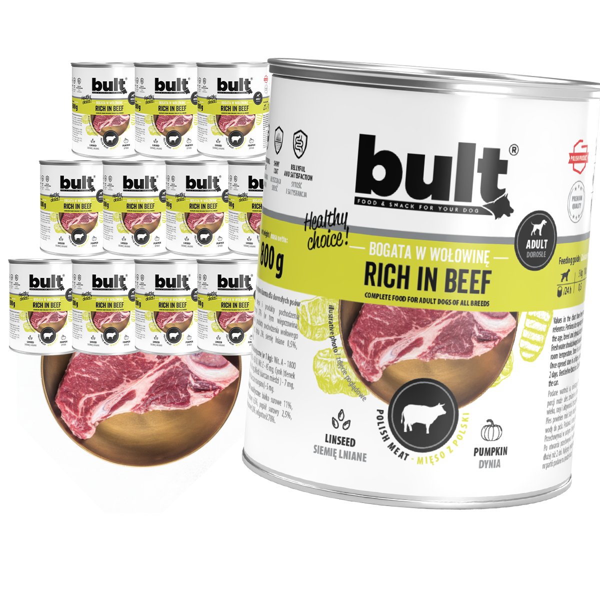 Bult wołowina adult 800 g × 12