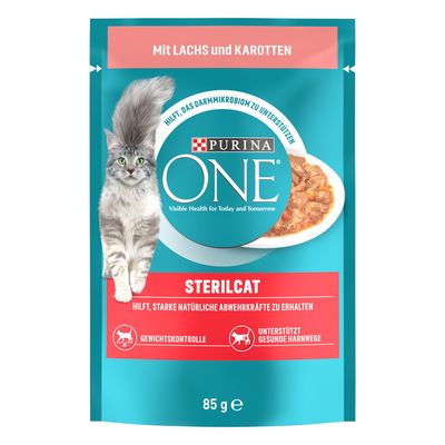Purina ONE Sterilised łosoś w sosie 85 g × 52