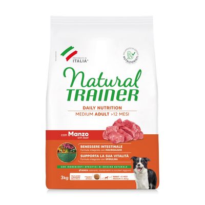 Trainer Natural Trainer wołowina adult średnie rasy 3 kg