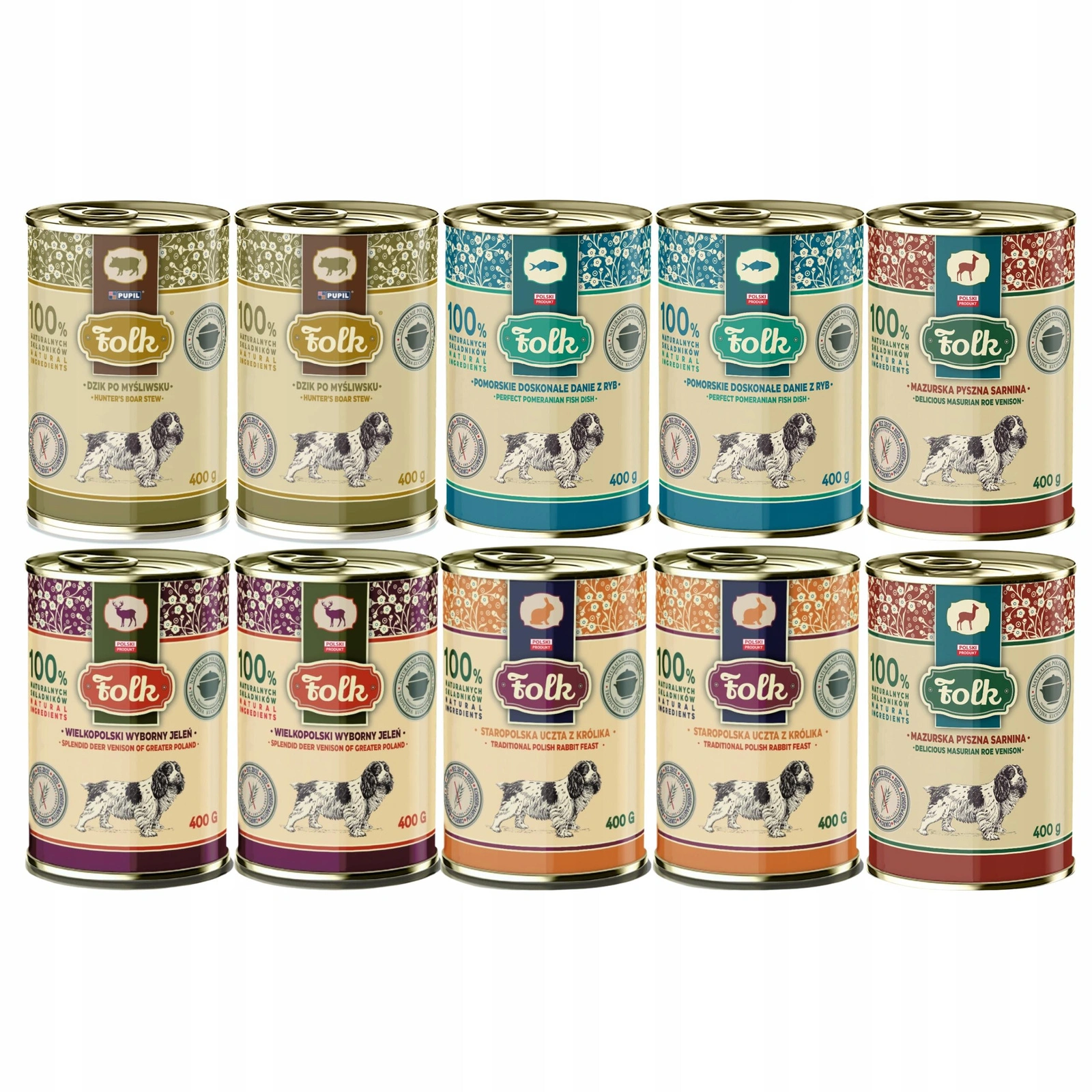 Folk mix smaków adult 400 g × 10