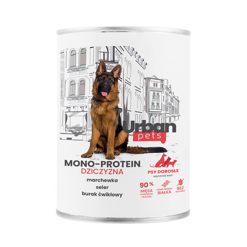 Over Zoo Urban Pets Mono Protein dziczyzna 400 g