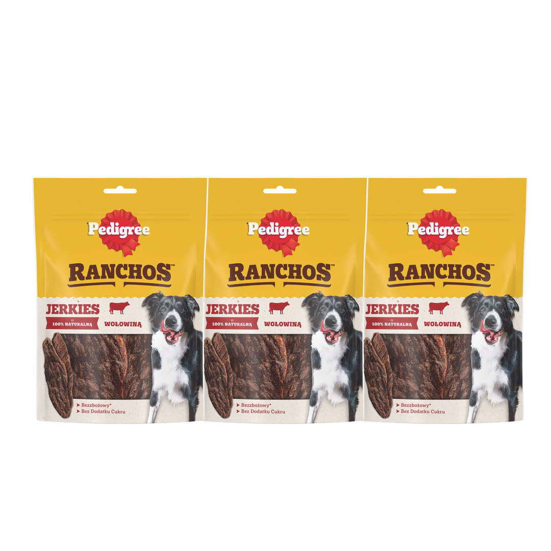 Pedigree Ranchos wołowina 70 g × 3