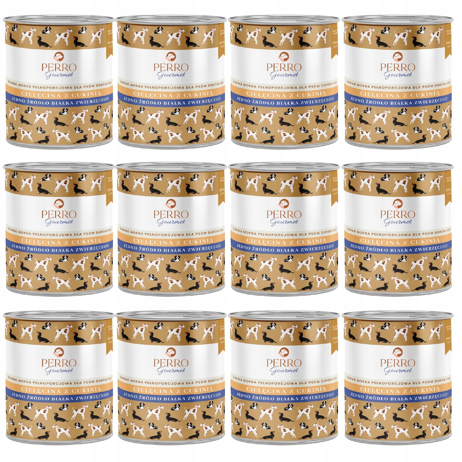 Perro Gourmet cielęcina adult 800 g × 12