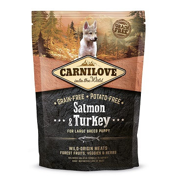 Carnilove indyk, łosoś puppy duże rasy 1,5 kg