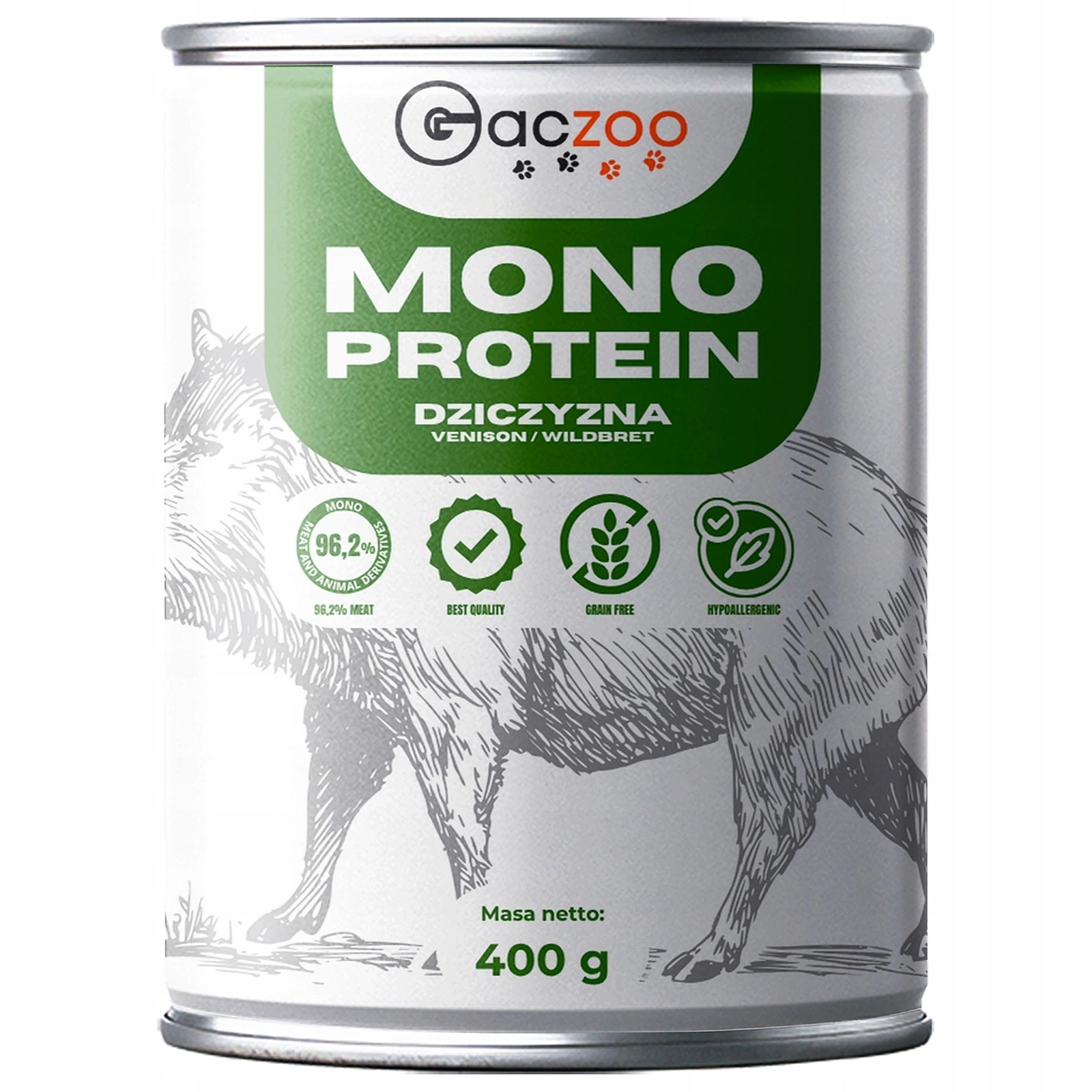 Gaczoo Mono Protein dziczyzna adult 400 g