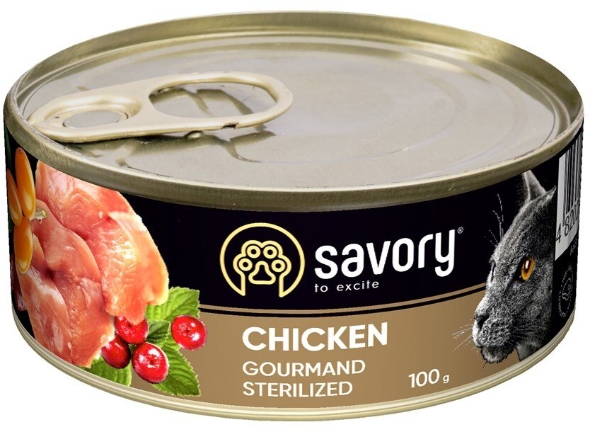 Savory Sterilised kurczak pasztet adult 100 g