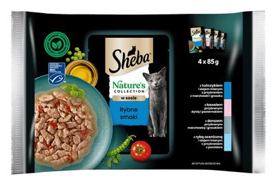 Sheba Nature's Collection mix smaków w sosie adult 85 g × 4