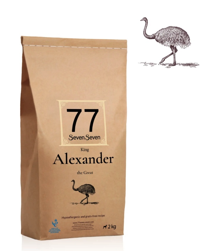 77 Seven Seven Alexander struś z bananem, batatem 2 kg