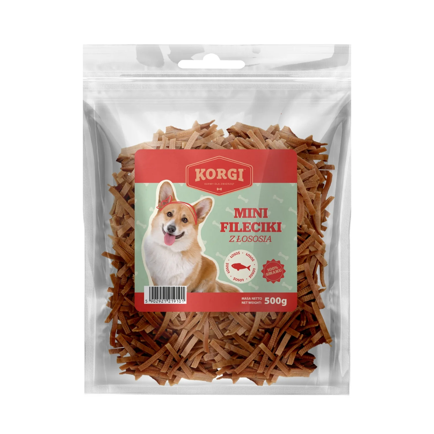 Korgi łosoś małe rasy 500 g