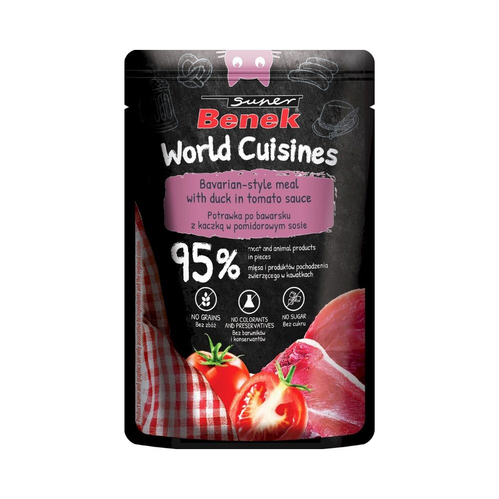 Super Beno World Cuisines kaczka w sosie adult 100 g