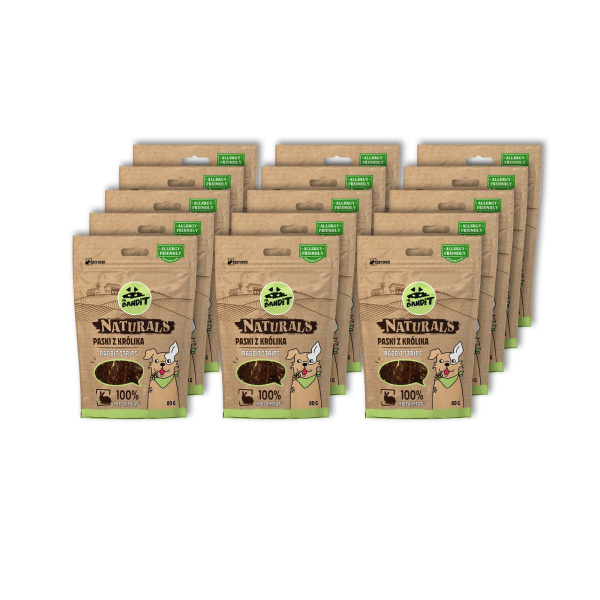 Mr. Bandit Naturals królik 80 g × 15