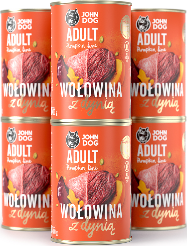 John Dog Pumpkin Line wołowina adult 400 g × 6