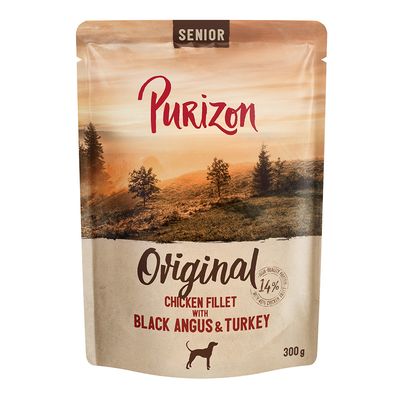 Purizon indyk, kurczak, wołowina senior 300 g × 12