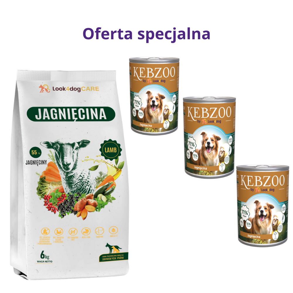 Look4dog CARE jagnięcina adult 6 kg