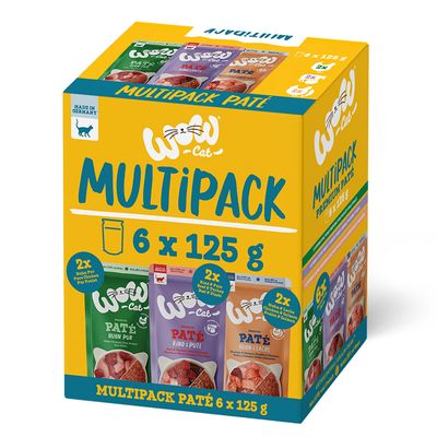 WOW mix smaków pasztet adult 125 g × 6