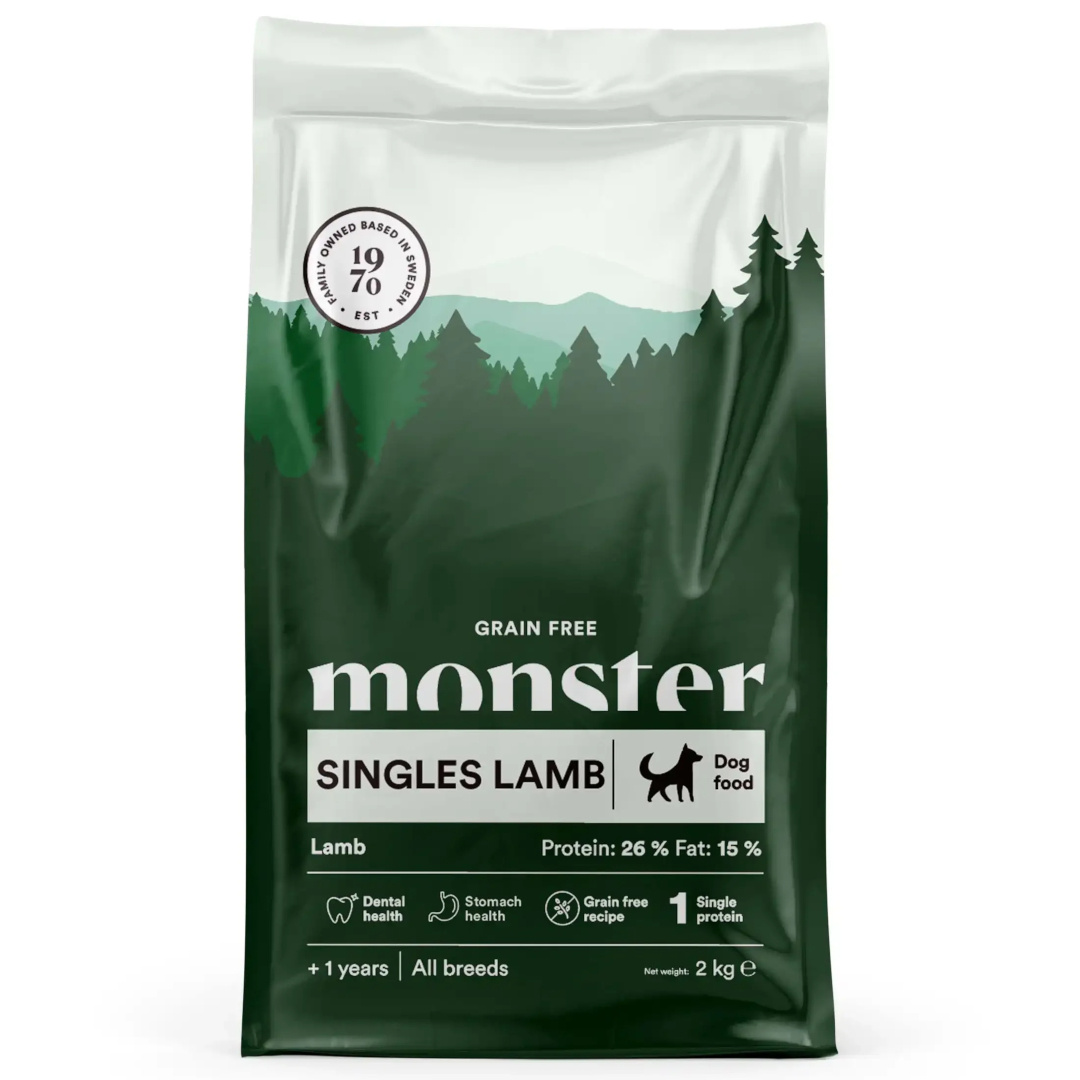 Monster Grain Free Singles jagnięcina adult 2 kg