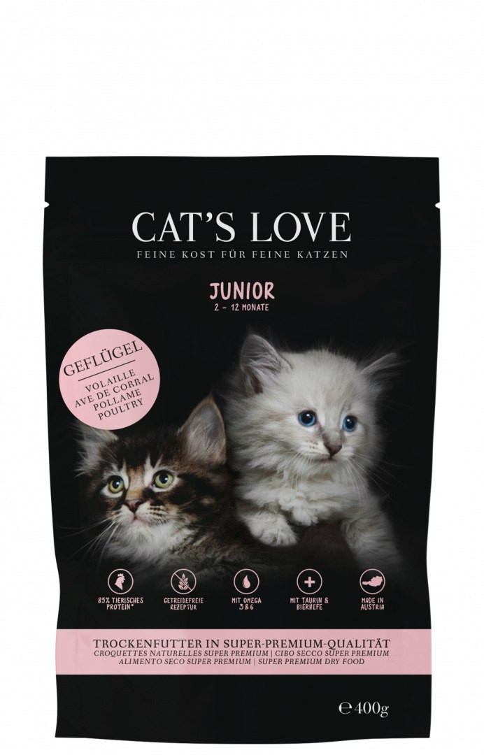 CAT'S LOVE kurczak junior 400 g