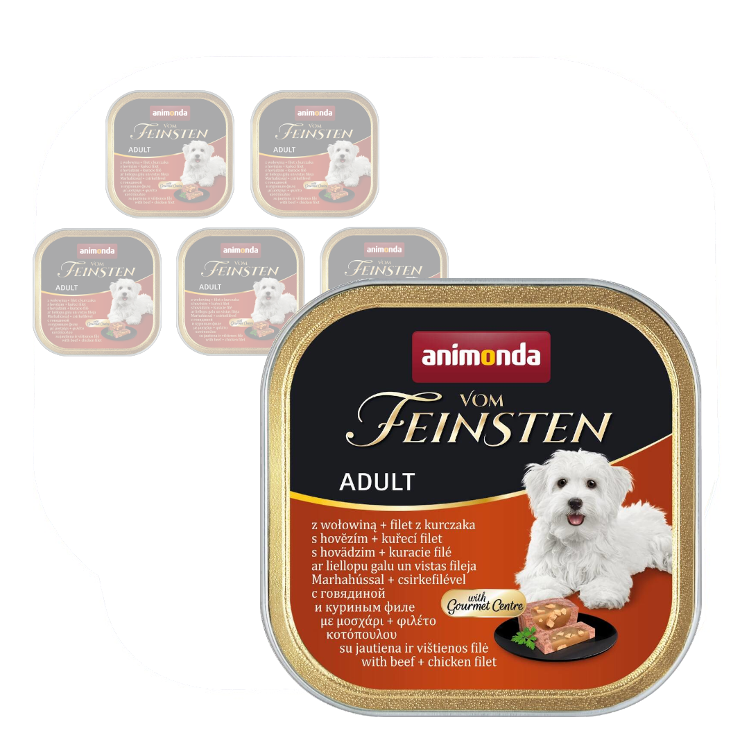Animonda Vom Feinsten kurczak, wołowina adult 150 g × 6