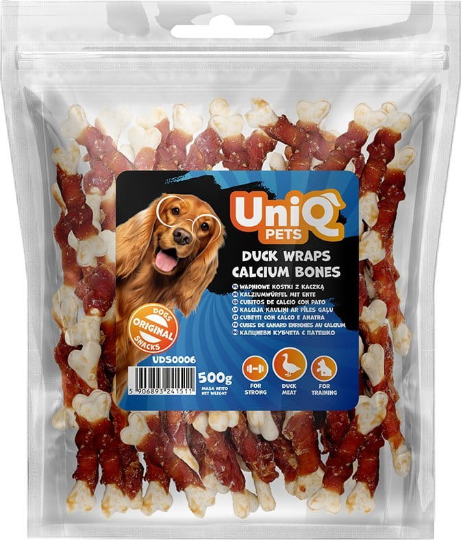 Uniq Pets kostki wapniowe z kaczką 500 g