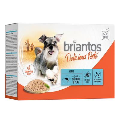 Briantos Delicious Paté łosoś 100 g × 48