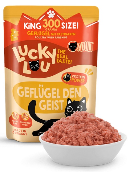 Lucky Lou Lifestage drób w bulionie adult 300 g