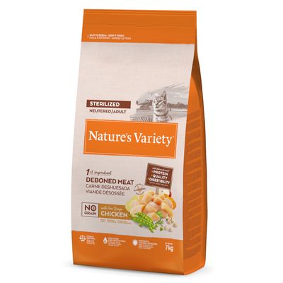 Nature's Variety No Grain Sterilised kurczak adult 7 kg × 2