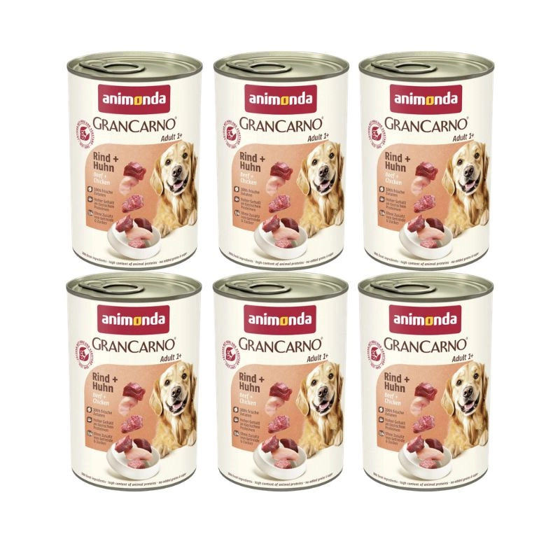 Animonda GranCarno kurczak, wołowina adult 400 g × 6