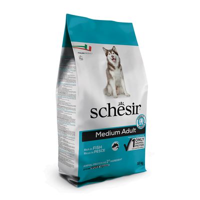 Schesir Dog Dry tuńczyk, śledź średnie rasy, duże rasy 12 kg