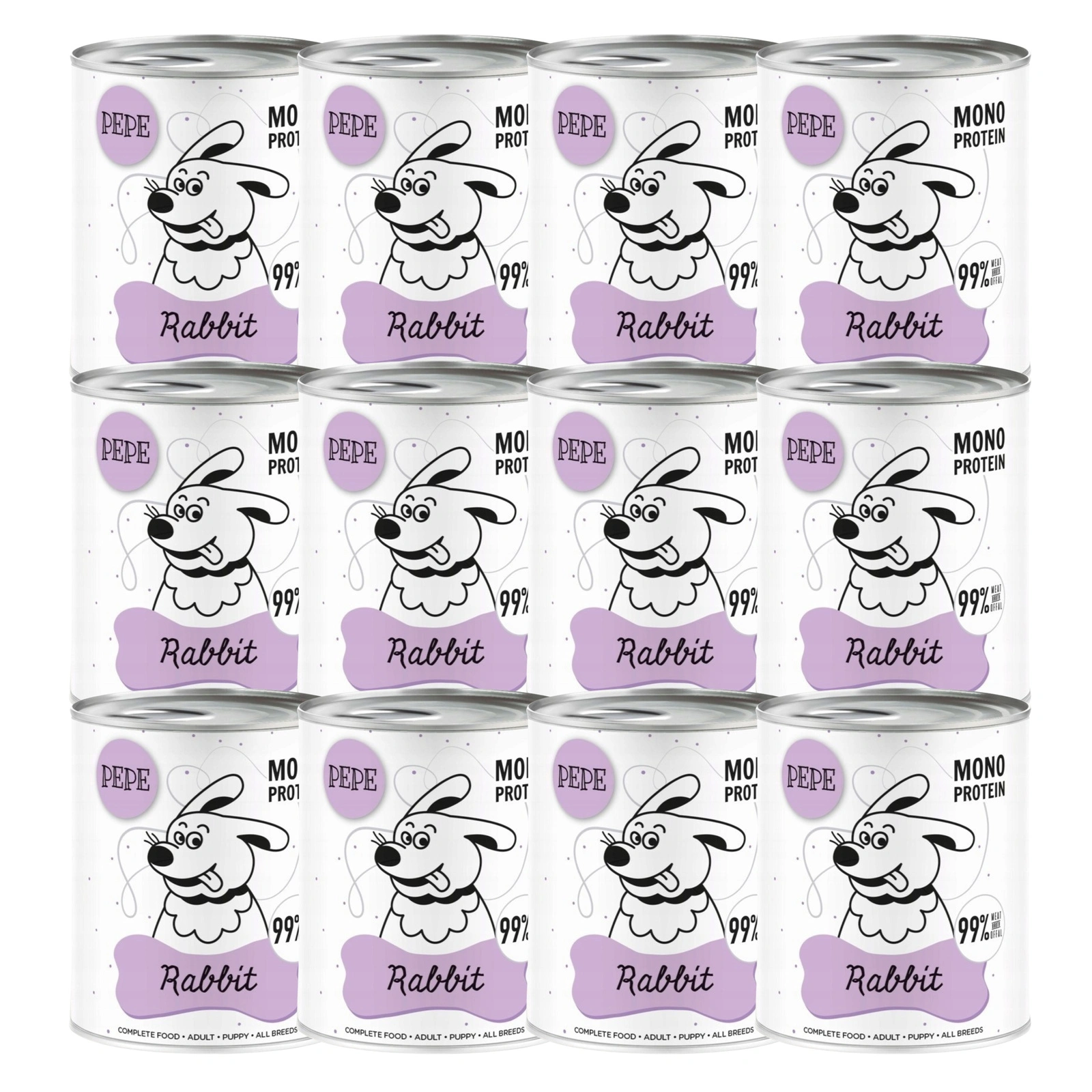 Paka Zwierzaka Pepe królik 800 g × 12