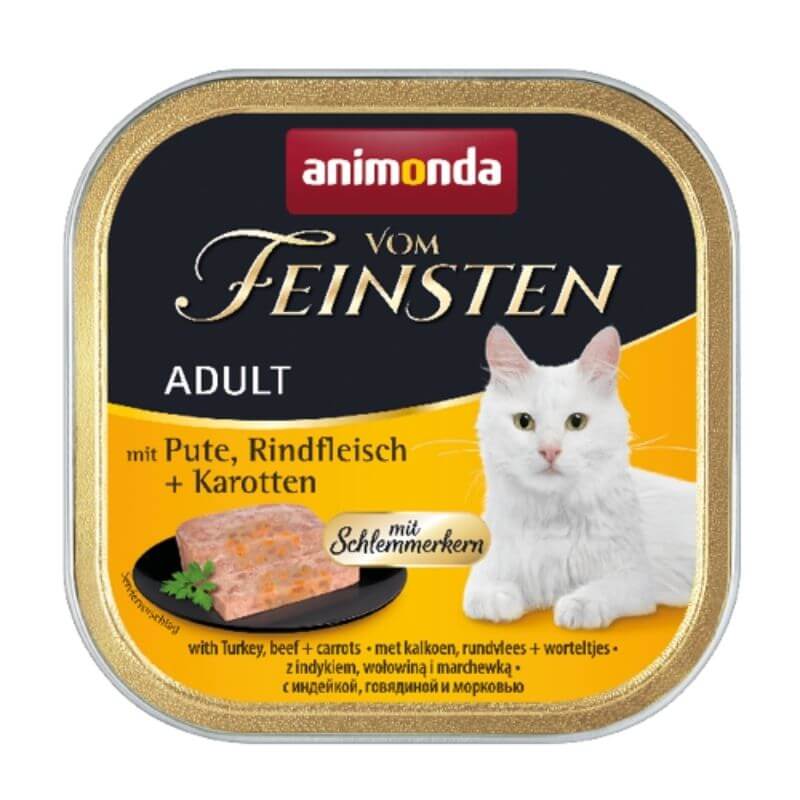 Animonda Vom Feinsten indyk, wołowina z marchewką pasztet adult 100 g