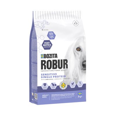 Bozita Robur Sensitive Single Protein jagnięcina z ryżem adult 3 kg × 2