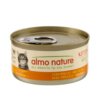 Almo Nature Hfc Natural kurczak w bulionie kitten 70 g × 6