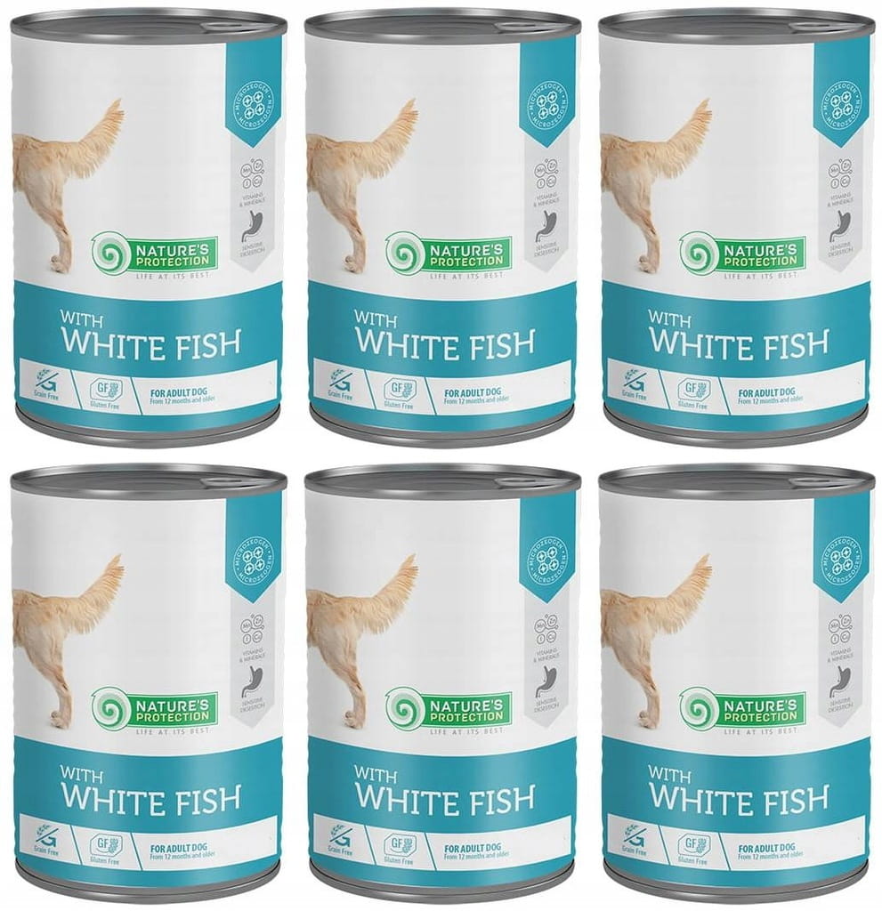 Nature's Protection biała ryba adult 375 g × 6