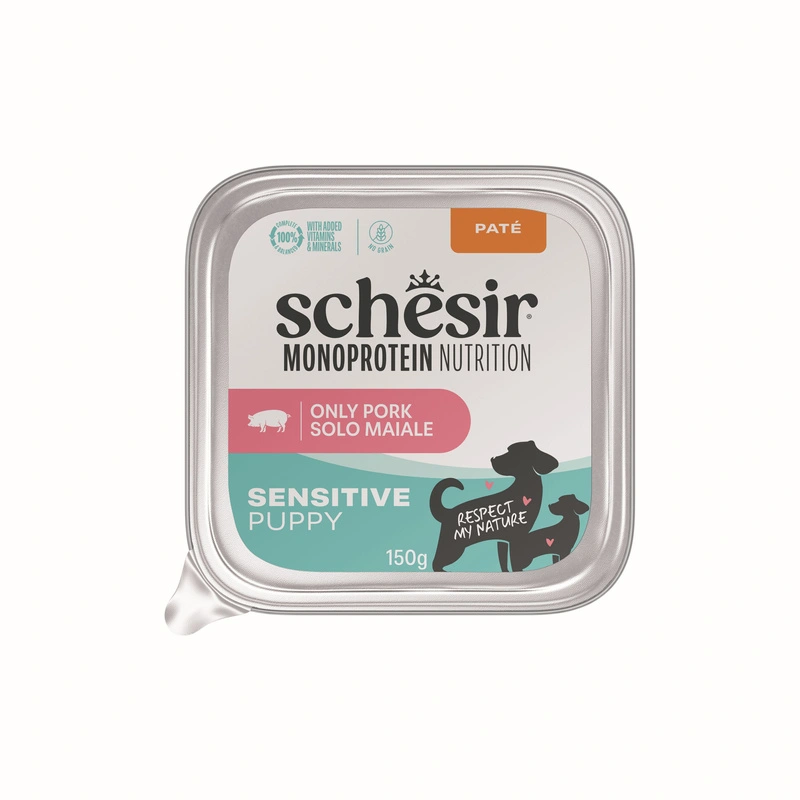 Schesir Monoprotein Sensitive wieprzowina puppy 150 g