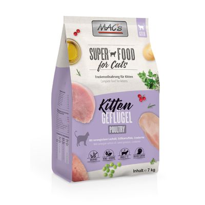 MAC's Superfoods Sensitive drób kitten 7 kg