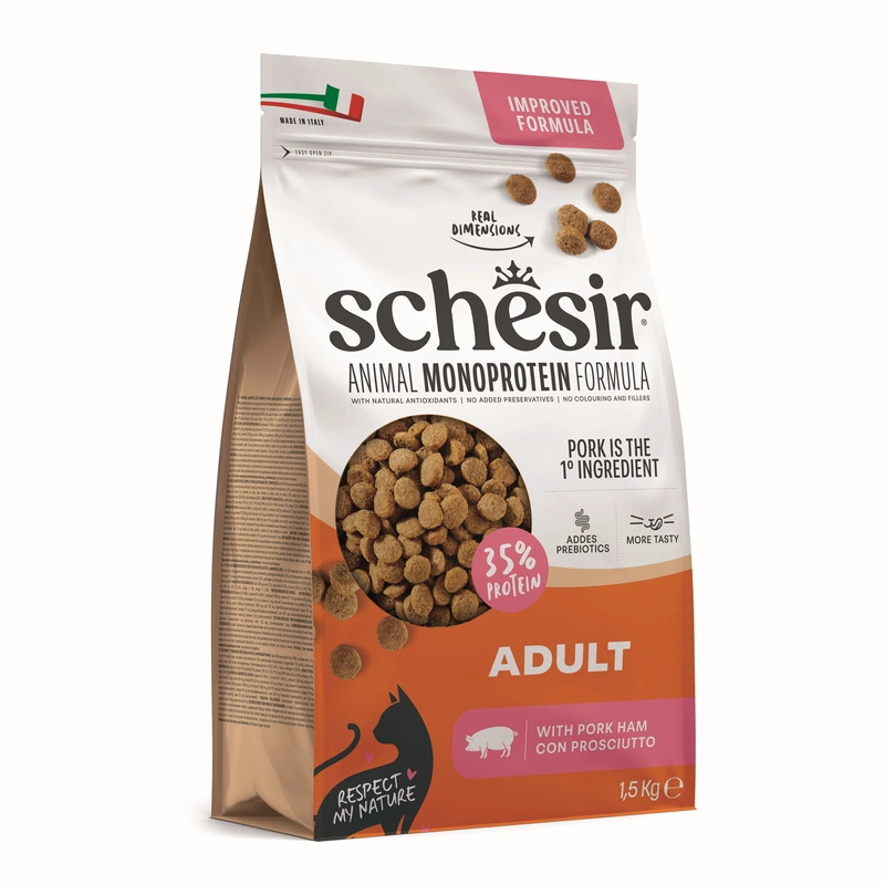 Schesir Animal Monoprotein Formula wieprzowina adult 1,5 kg
