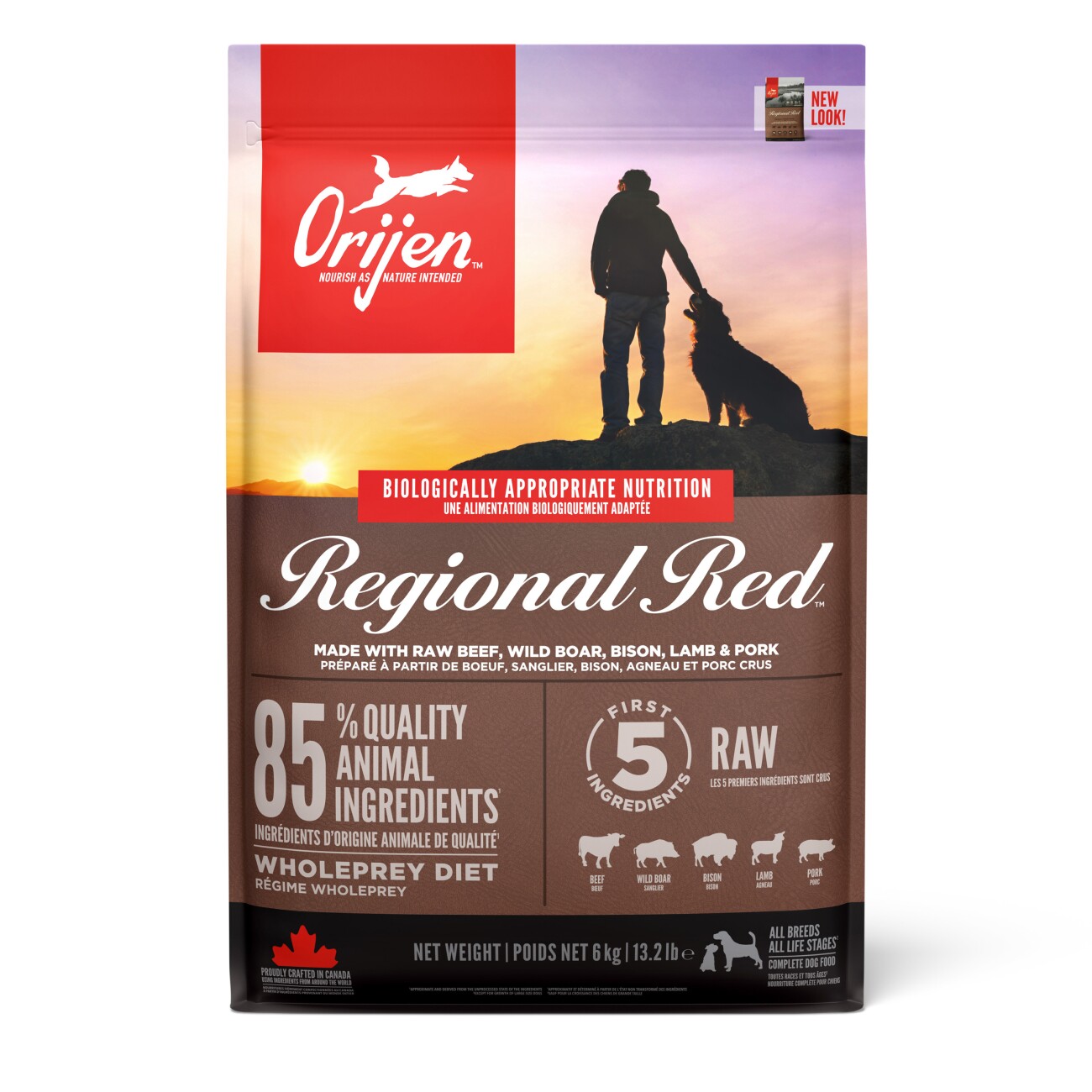 Orijen Regional Red bizon, dzik, jagnięcina, ryba 6 kg × 2