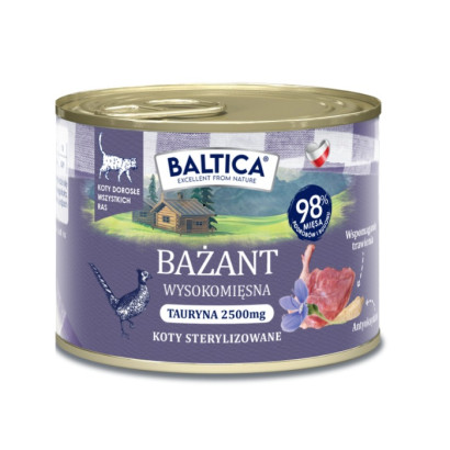Baltica Smaki Regionów Sterilised bażant pasztet adult 185 g